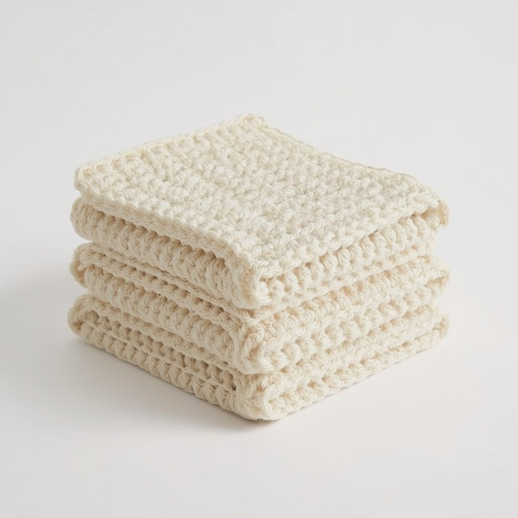 Crochet cotton dishcloths by Nofara